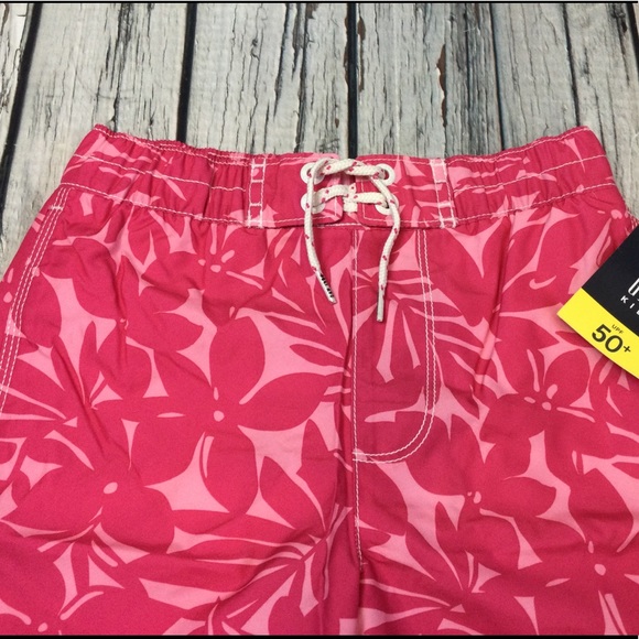 Gap Boys XS 4-5, S 6-7, M 8 Pink Tropical Swim Trunks Swimsuit. NWT - Picture 2 of 6